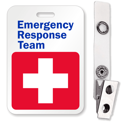 Badges on Emergency Response Team Id Badge