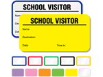 School Visitor Labels