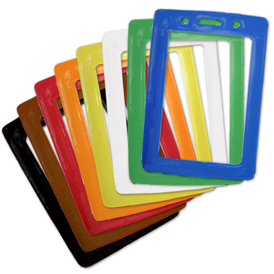 Color-Coded Badge Holder - 8 colors, SKU - EZ-BD-0193